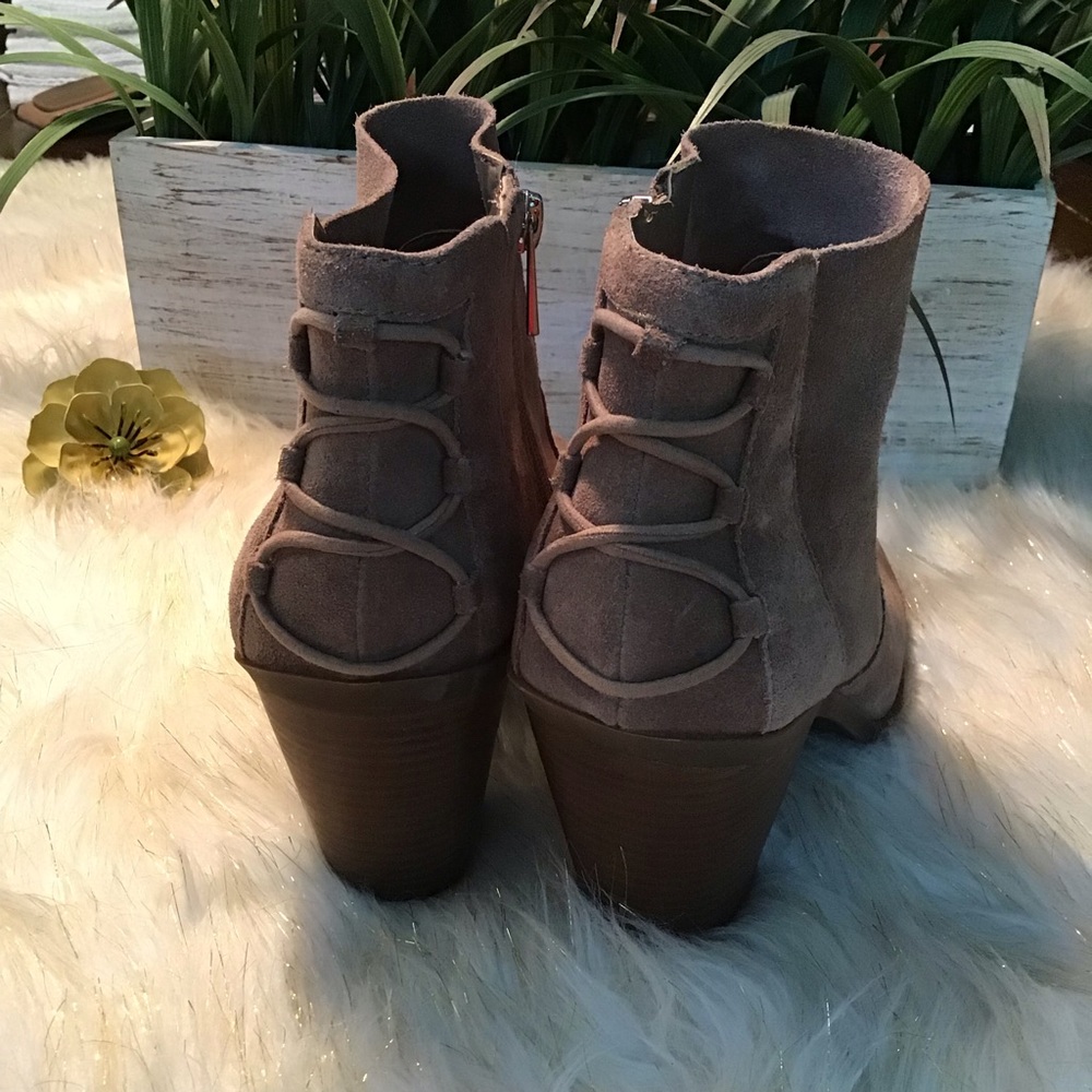 Jessica Simpson suede lace back Claron booties - Picture 3 of 7